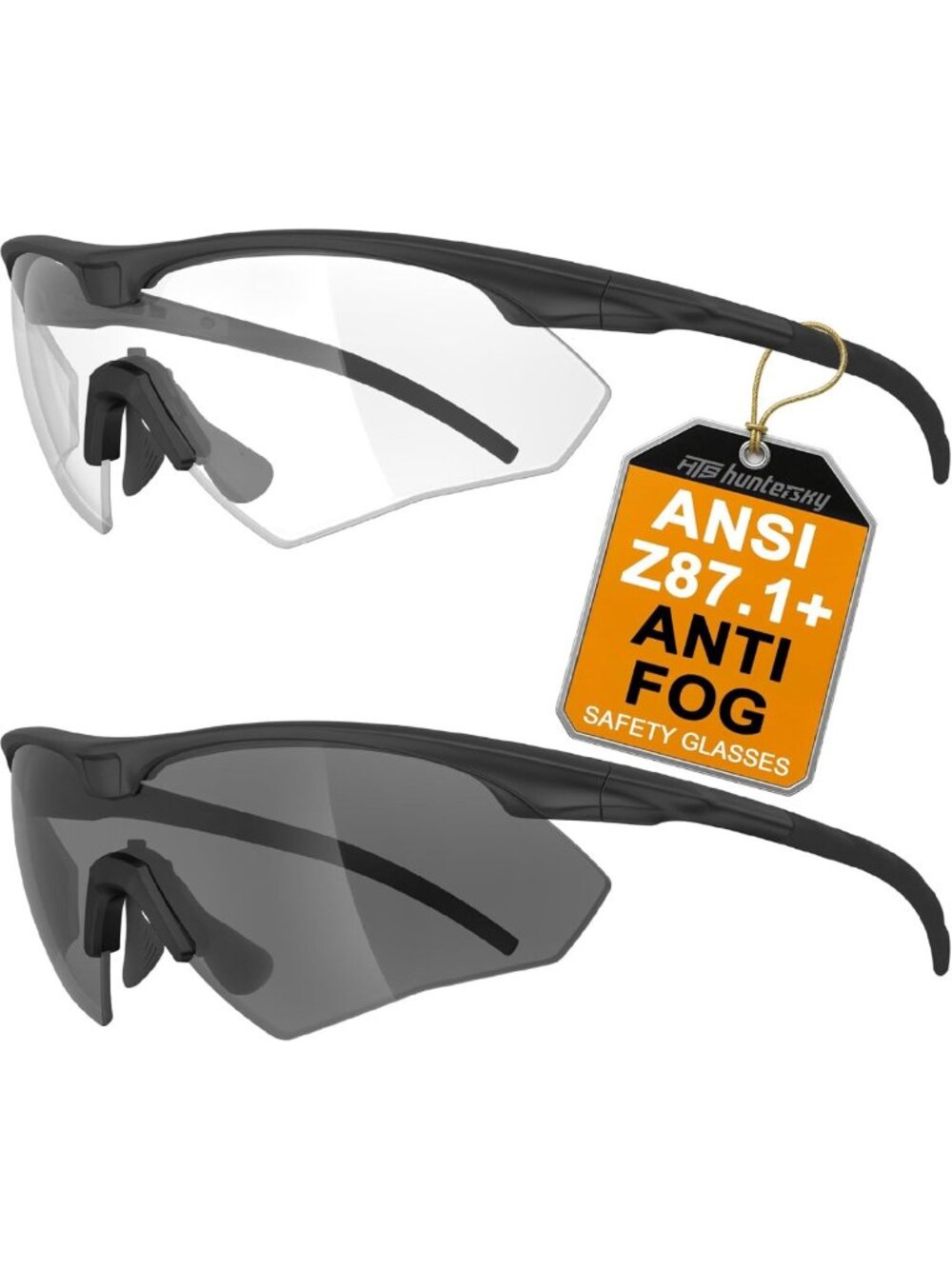 Anti-Fog Tactical Shooting Glasses | ANSI Z87.1 Ballistic Eye Protection for